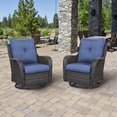 Brookstone Swivel Wicker Chairs Wayfair